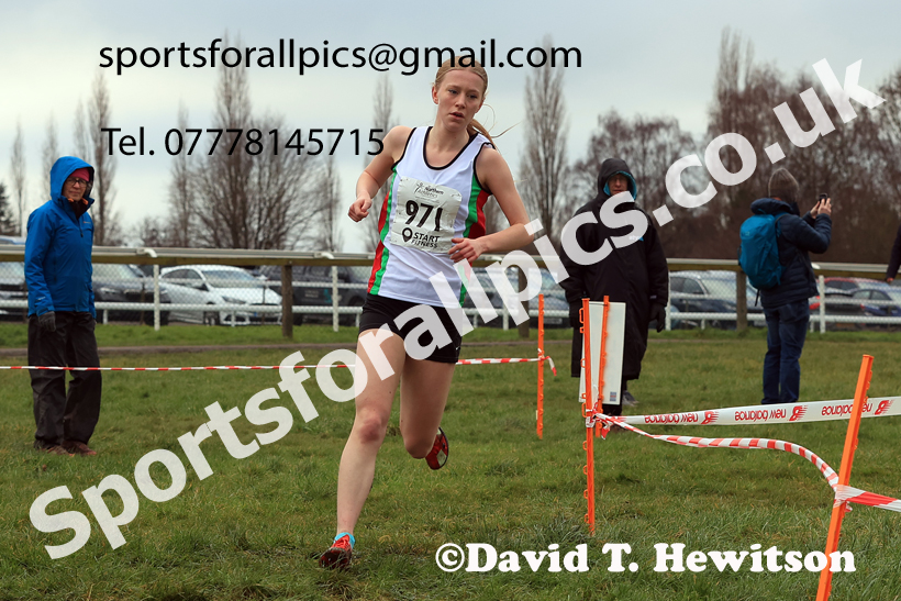 Junior Womens 2026 Northern Cross Country Champs., Pontefract Racecourse, Pontefract. Photo: David T. Hewitson/Sports for All Pics